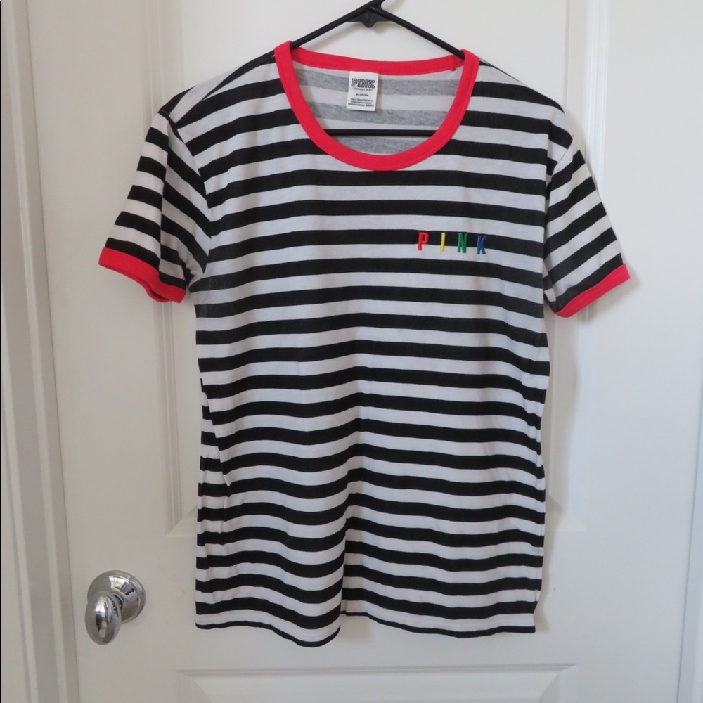 PINK striped shirt